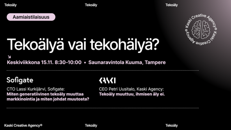 Miten tekoäly muuttaa markkinointia? Mikä ei muutu?